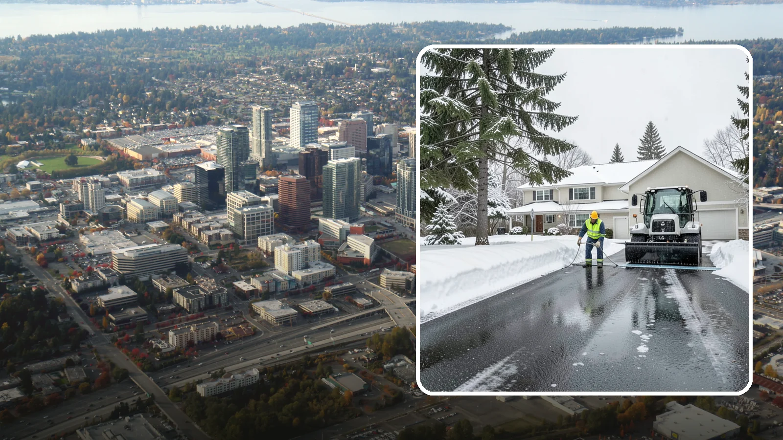 Heated Driveway Maintenance in Bellevue, King County, WA - We monitor and support heated driveway systems so they perform through Western Washington's wet snow.