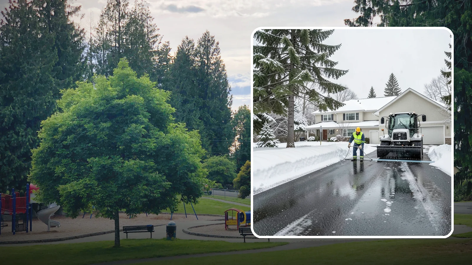 Heated Driveway Maintenance in Bonney Lake, Pierce County, WA - We monitor and support heated driveway systems so they perform through Western Washington's wet snow.