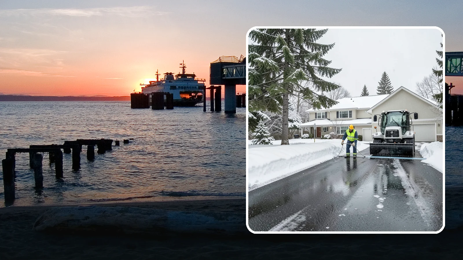 Heated Driveway Maintenance in Edmonds, Snohomish County, WA - We monitor and support heated driveway systems so they perform through Western Washington's wet snow.