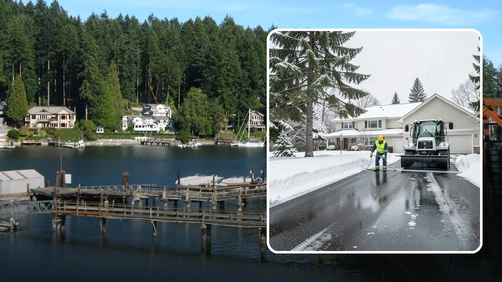 Heated Driveway Maintenance in Gig Harbor, Pierce County, WA - We monitor and support heated driveway systems so they perform through Western Washington's wet snow.