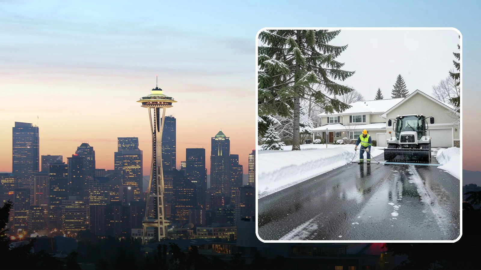 Heated Driveway Maintenance in Seattle, King County, WA - We monitor and support heated driveway systems so they perform through Western Washington's wet snow.