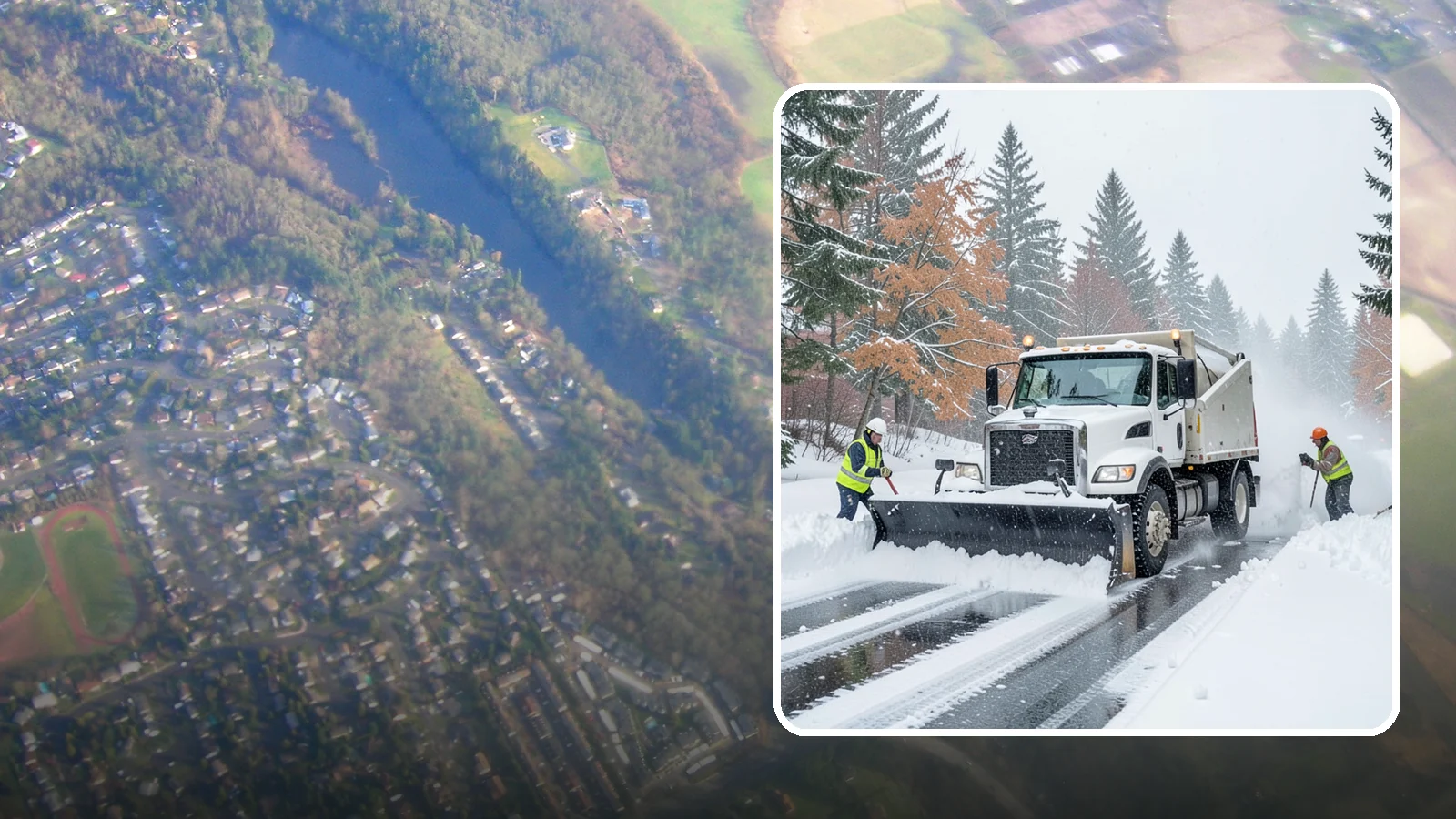 Heavy Snowfall Removal in Algona, King County, WA - When a heavy, wet Cascade snowfall piles up fast, our equipment handles the load your shovel cannot.