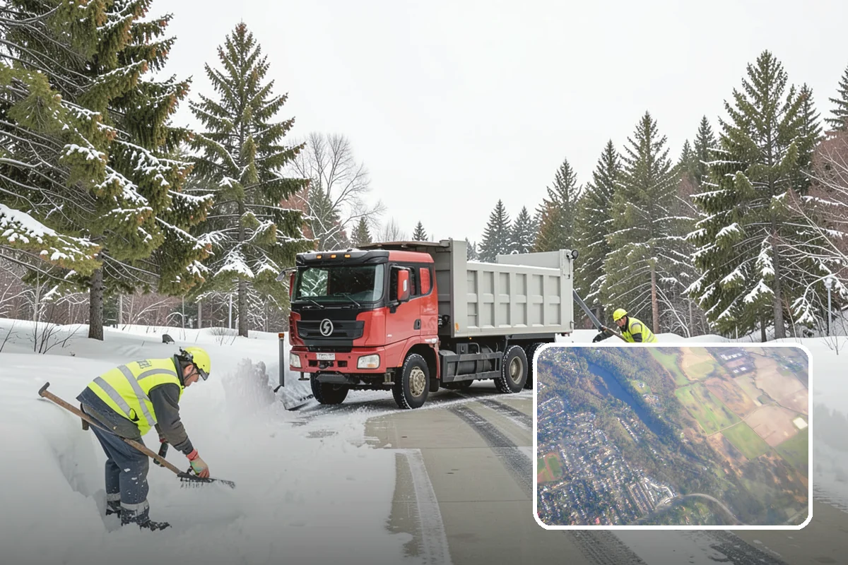 Heavy Snowfall Removal in Algona, King County, WA - Equipment matched to dense, wet regional snow