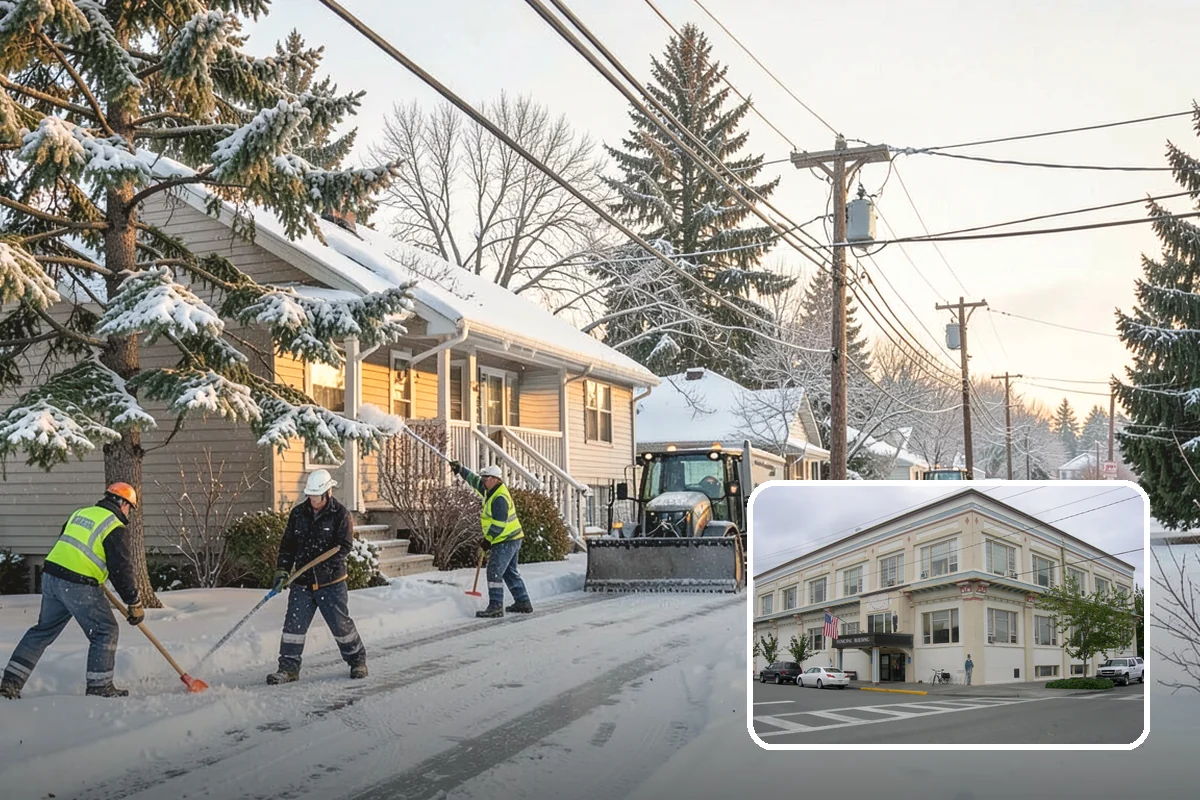 Heavy Snowfall Removal in Anacortes, Skagit County, WA - Equipment matched to dense, wet regional snow