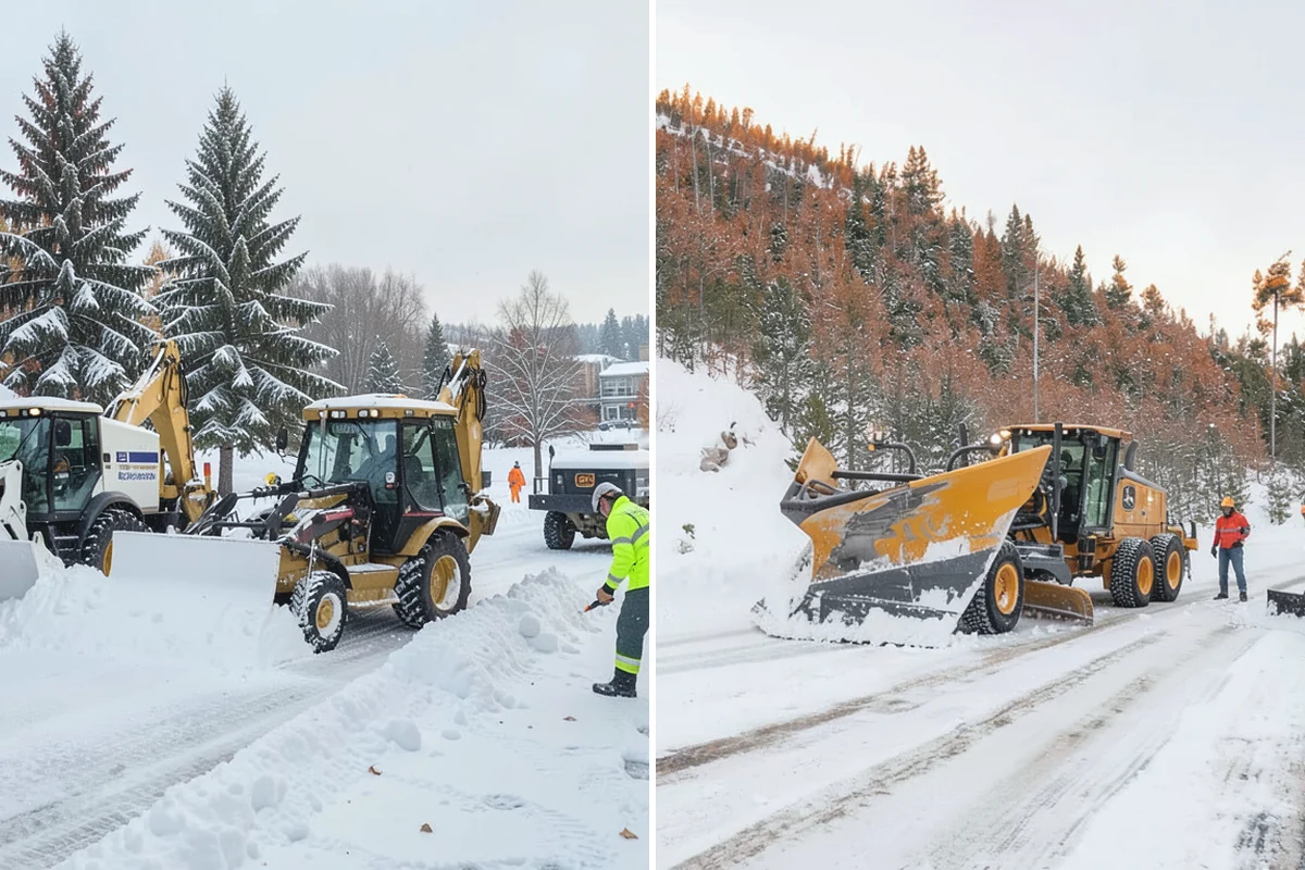 Heavy Snowfall Removal in Beaux Arts Village, King County, WA - Deploy plows and heavy equipment sized to the snowfall