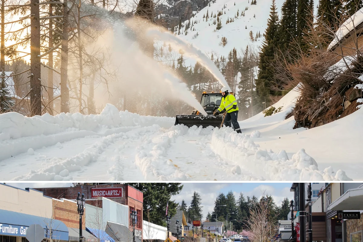 Heavy Snowfall Removal in Bothell, King County, WA - The heaviest lowland snowfalls typically arrive with cold systems in January and February.