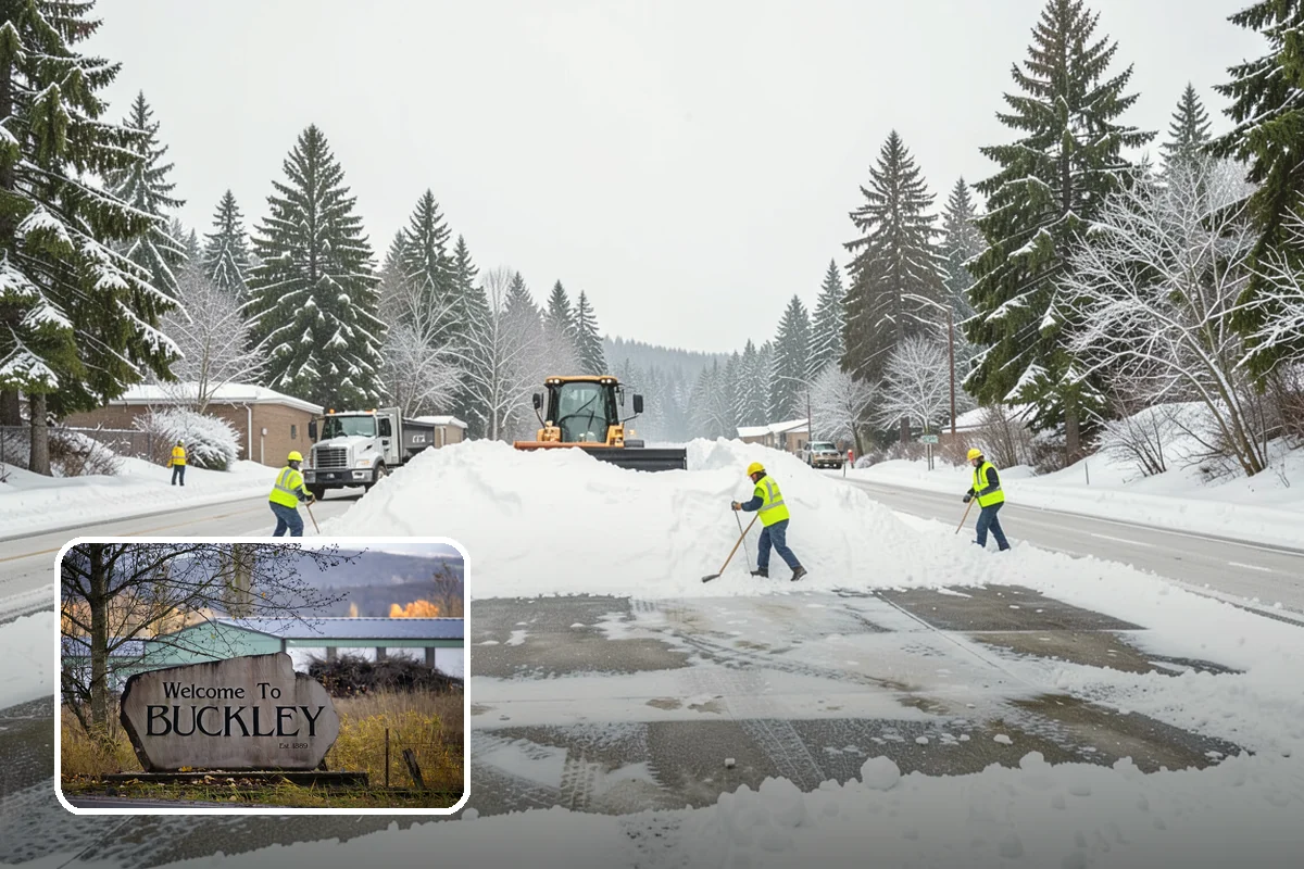 Heavy Snowfall Removal in Buckley, Pierce County, WA - Equipment matched to dense, wet regional snow