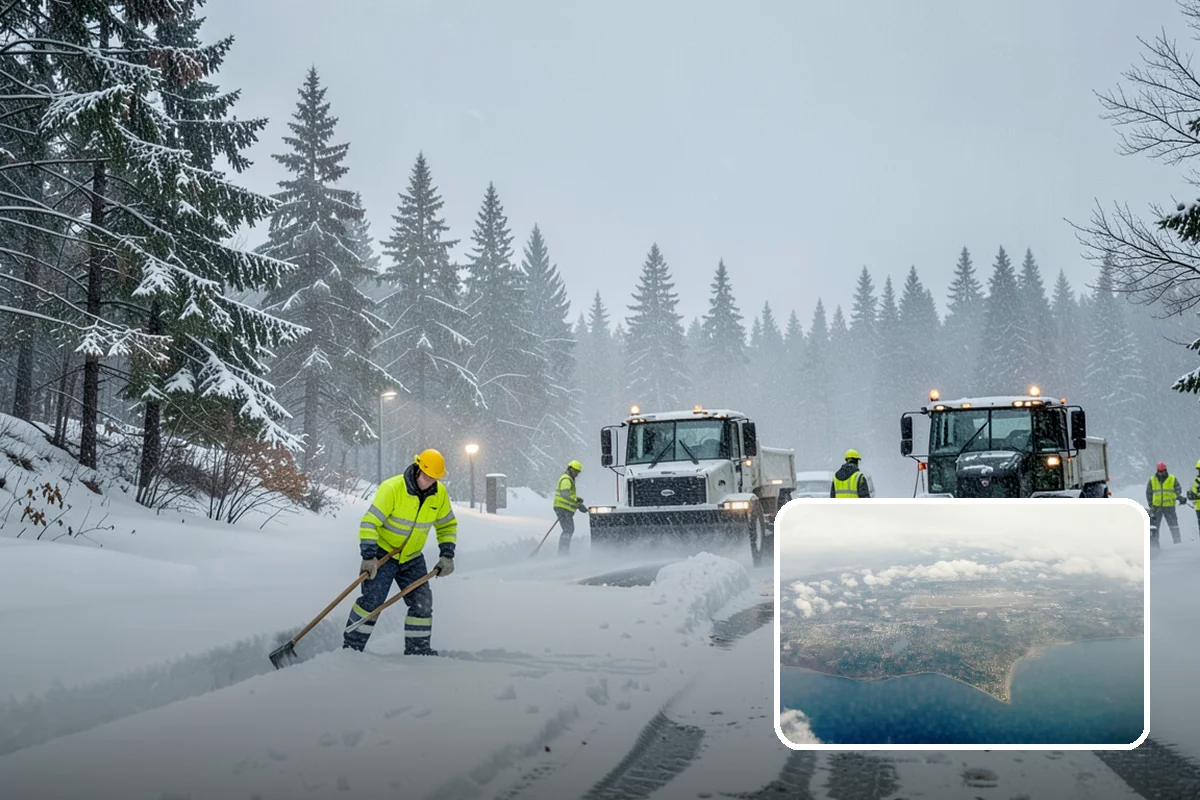 Heavy Snowfall Removal in Burien, King County, WA - Equipment matched to dense, wet regional snow