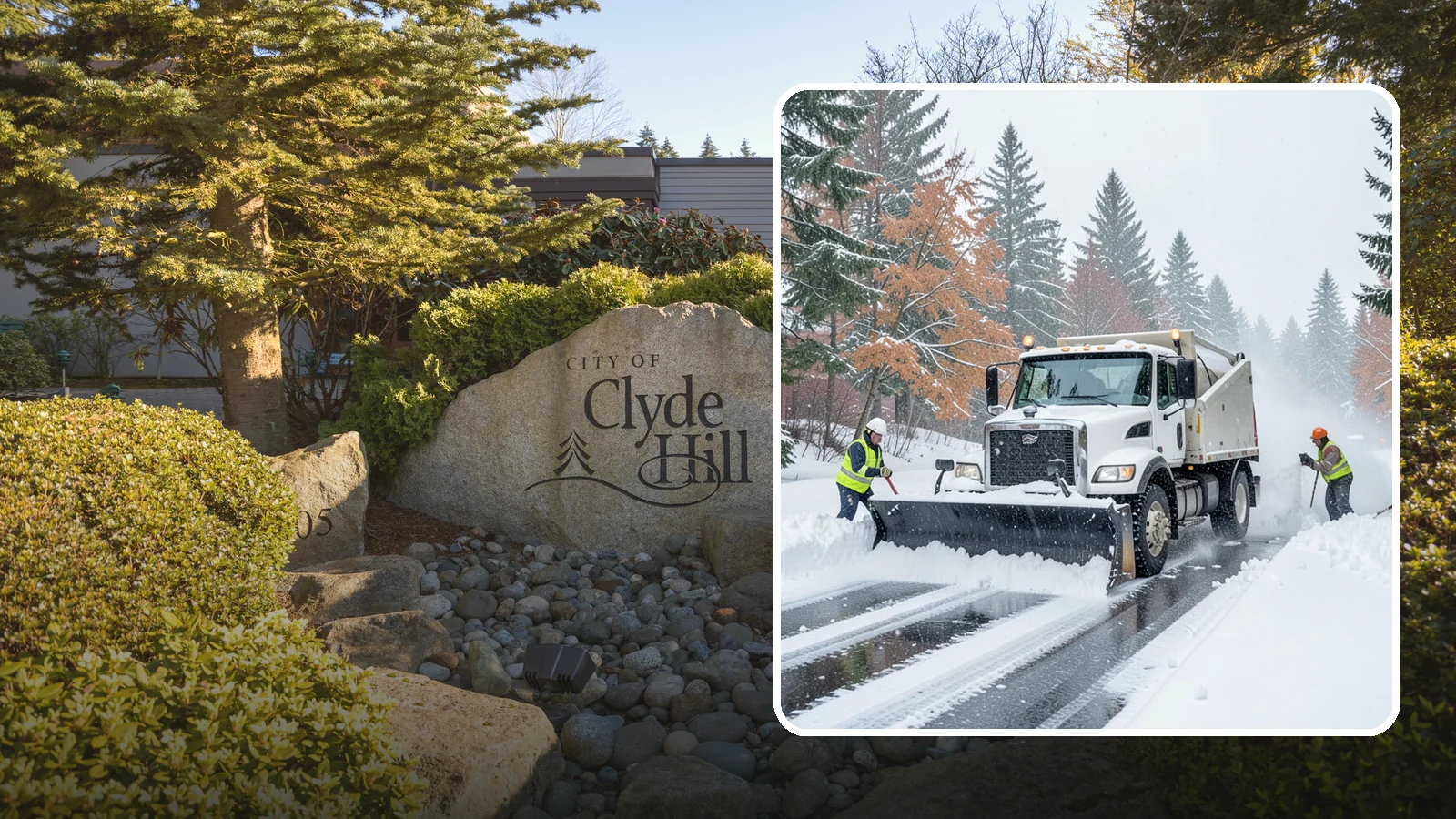 Heavy Snowfall Removal in Clyde Hill, King County, WA - When a heavy, wet Cascade snowfall piles up fast, our equipment handles the load your shovel cannot.