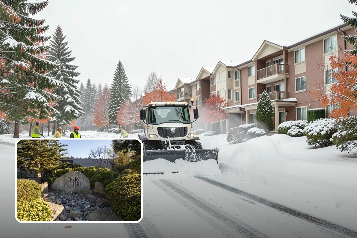 Heavy Snowfall Removal in Clyde Hill, King County, WA - Equipment matched to dense, wet regional snow