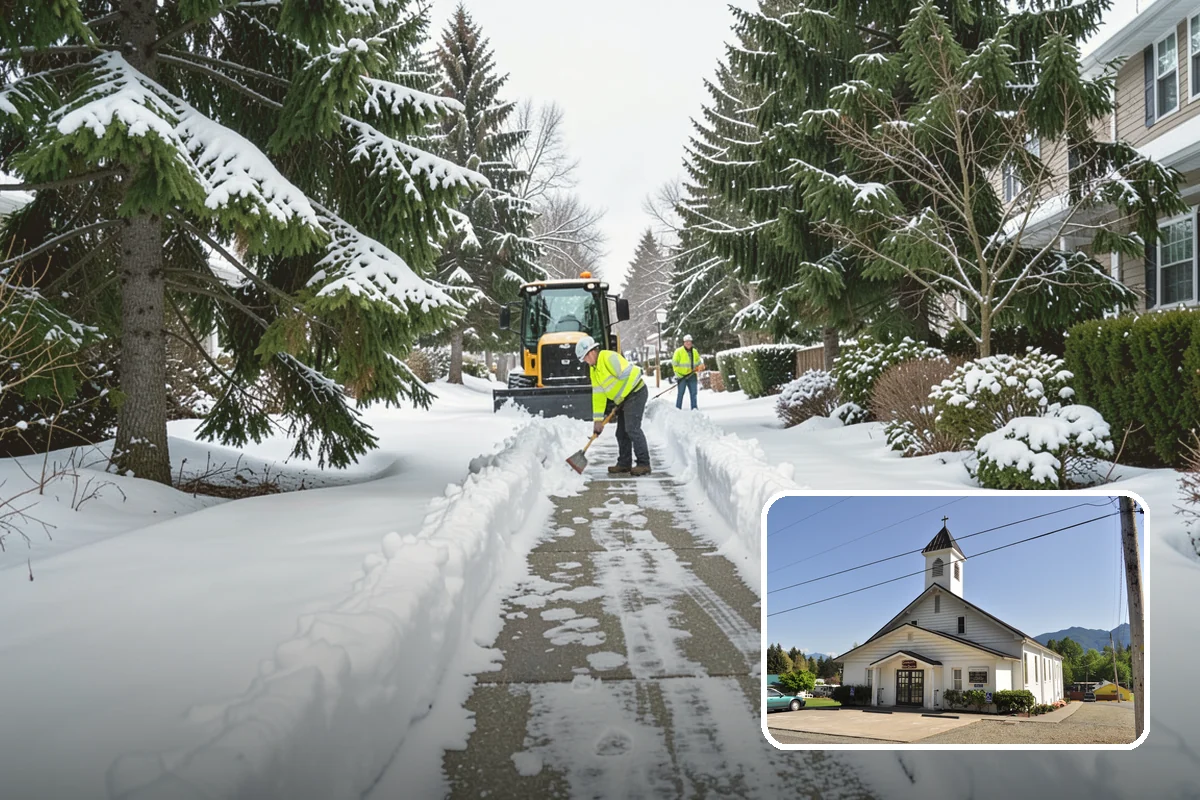 Heavy Snowfall Removal in Concrete, Skagit County, WA - Equipment matched to dense, wet regional snow