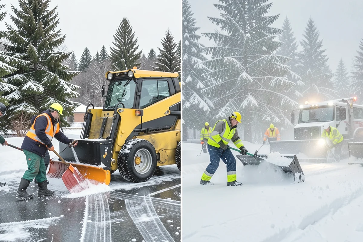 Heavy Snowfall Removal in Covington, King County, WA - Deploy plows and heavy equipment sized to the snowfall