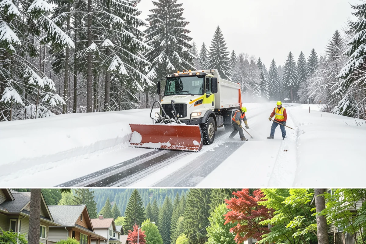 Heavy Snowfall Removal in Darrington, Snohomish County, WA - The heaviest lowland snowfalls typically arrive with cold systems in January and February.