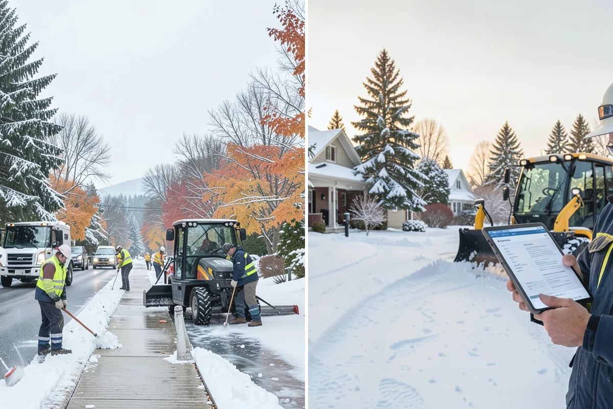 Heavy Snowfall Removal in Des Moines, King County, WA - Deploy plows and heavy equipment sized to the snowfall