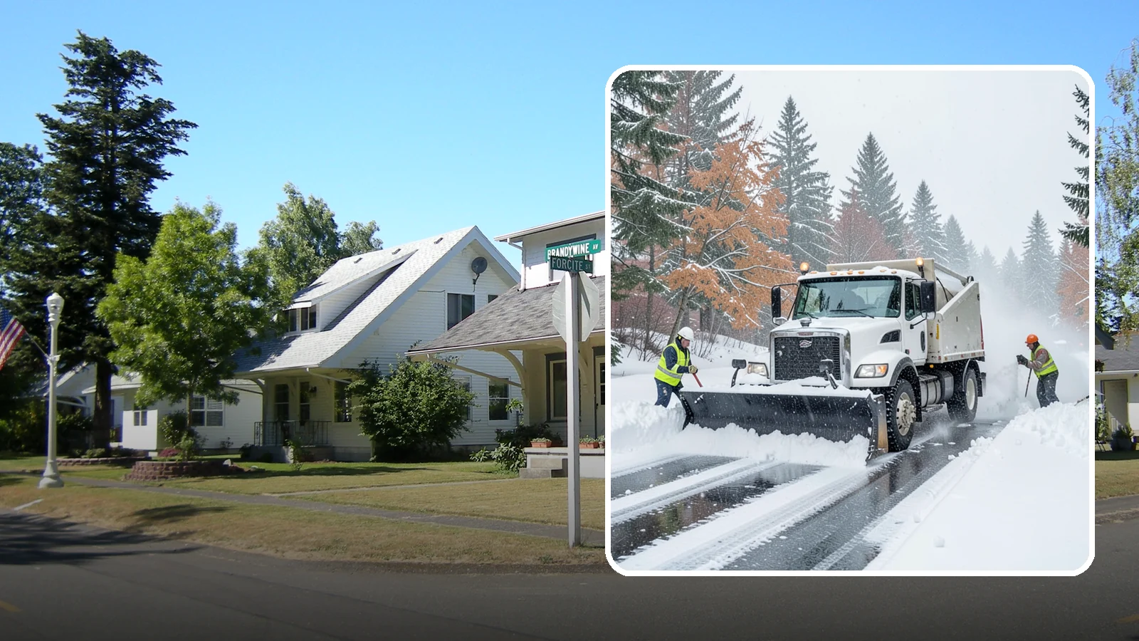 Heavy Snowfall Removal in DuPont, Pierce County, WA - When a heavy, wet Cascade snowfall piles up fast, our equipment handles the load your shovel cannot.