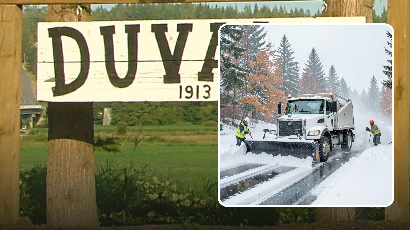 Heavy Snowfall Removal in Duvall, King County, WA - When a heavy, wet Cascade snowfall piles up fast, our equipment handles the load your shovel cannot.