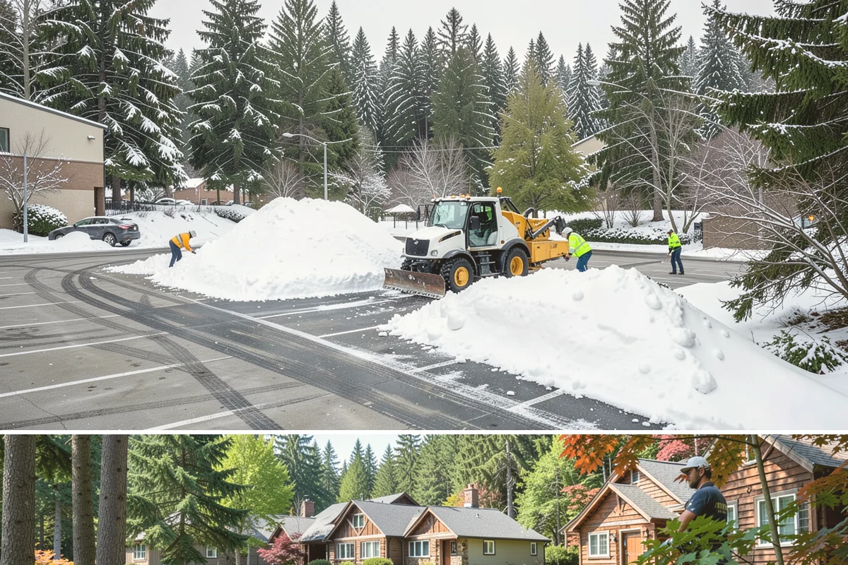 Heavy Snowfall Removal in Edgewood, Pierce County, WA - The heaviest lowland snowfalls typically arrive with cold systems in January and February.