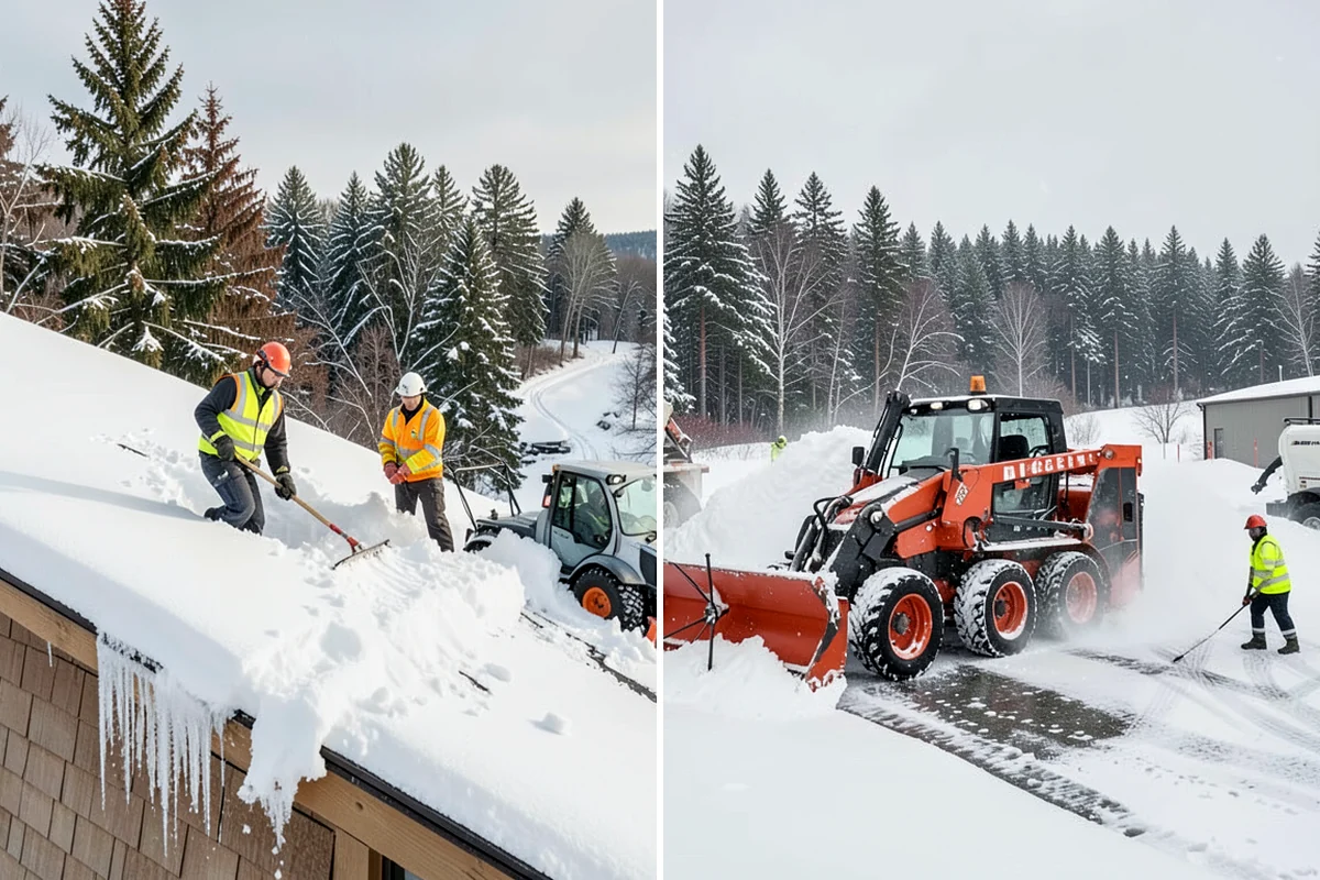 Heavy Snowfall Removal in Gig Harbor, Pierce County, WA - Deploy plows and heavy equipment sized to the snowfall