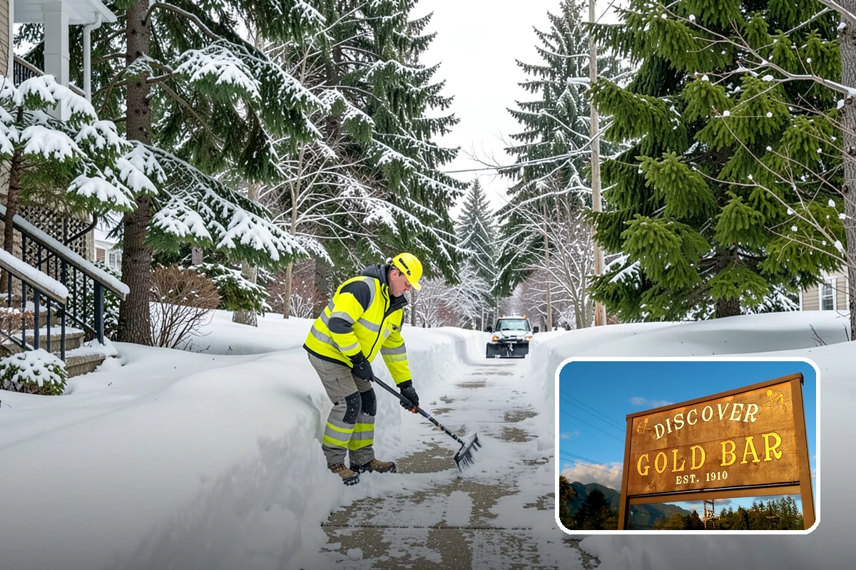 Heavy Snowfall Removal in Gold Bar, Snohomish County, WA - Equipment matched to dense, wet regional snow