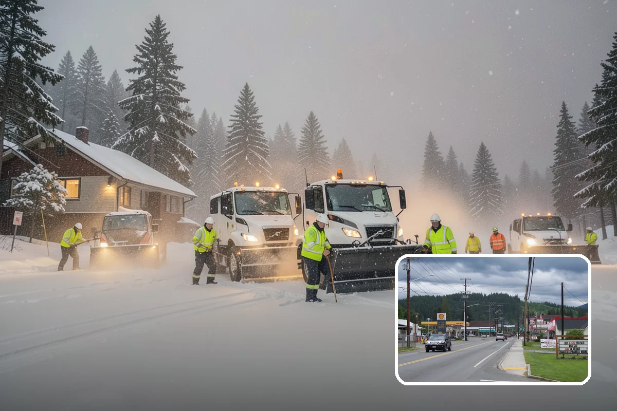 Heavy Snowfall Removal in Granite Falls, Snohomish County, WA - Equipment matched to dense, wet regional snow