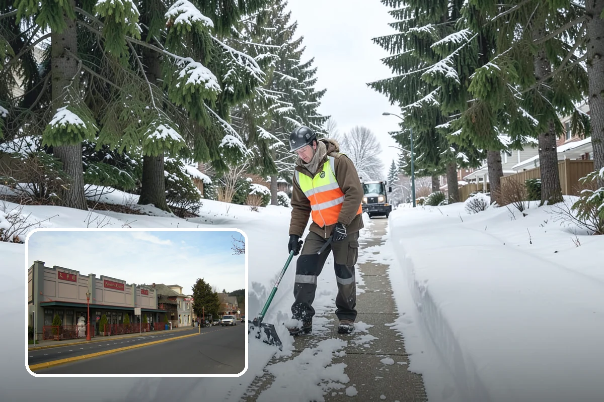 Heavy Snowfall Removal in Issaquah, King County, WA - Equipment matched to dense, wet regional snow