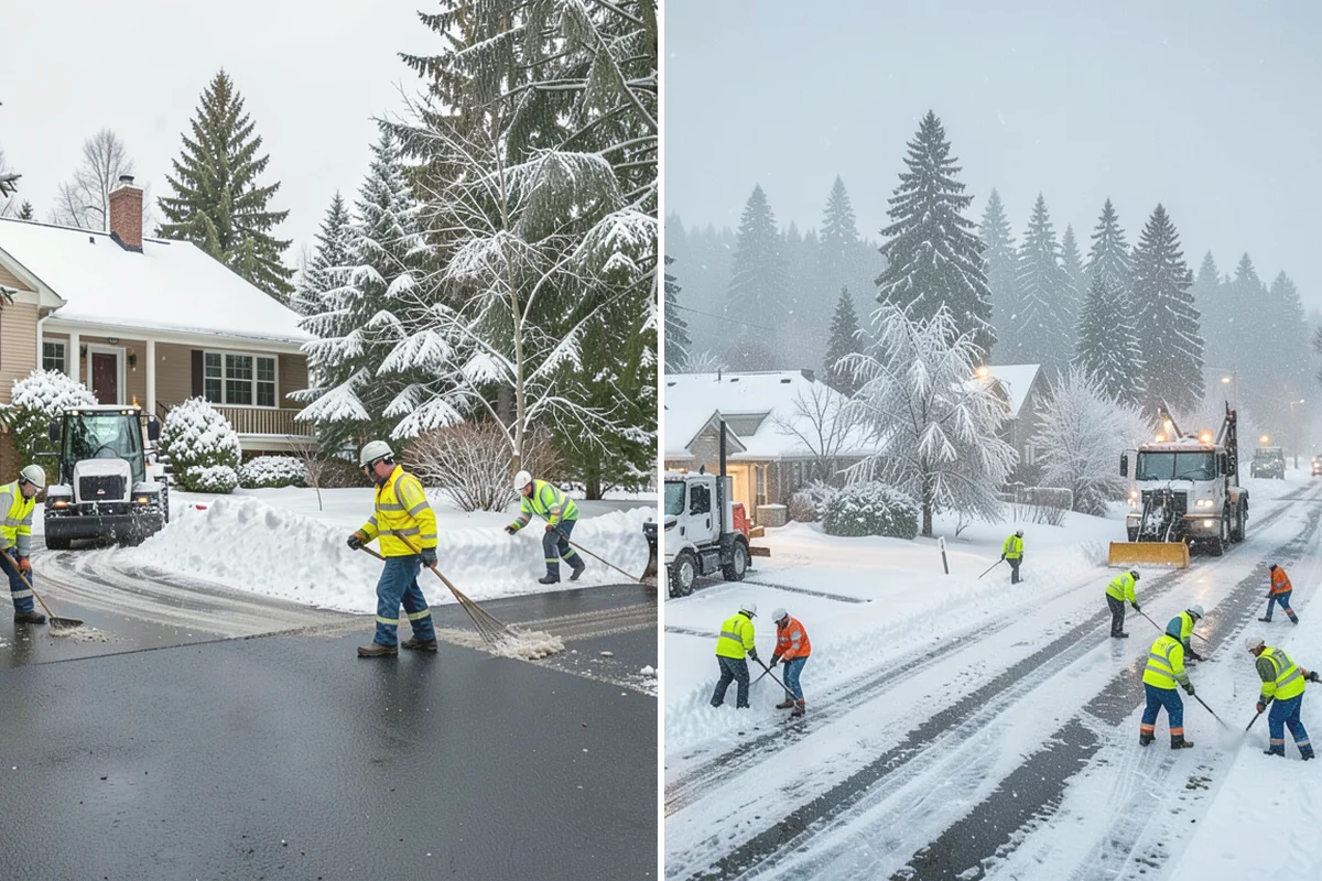 Heavy Snowfall Removal in Issaquah, King County, WA - Deploy plows and heavy equipment sized to the snowfall
