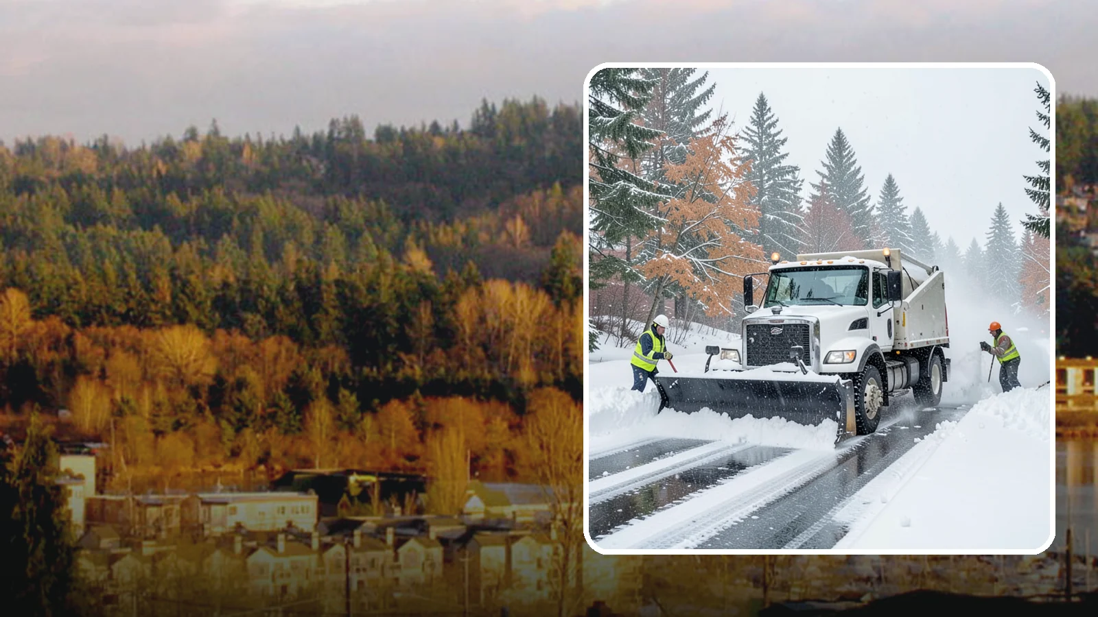 Heavy Snowfall Removal in Kenmore, King County, WA - When a heavy, wet Cascade snowfall piles up fast, our equipment handles the load your shovel cannot.