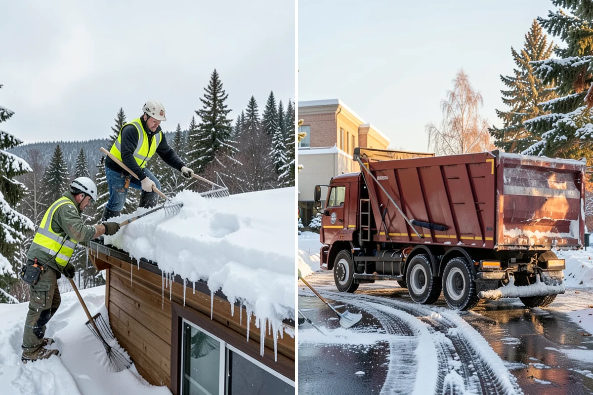 Heavy Snowfall Removal in Kenmore, King County, WA - Deploy plows and heavy equipment sized to the snowfall