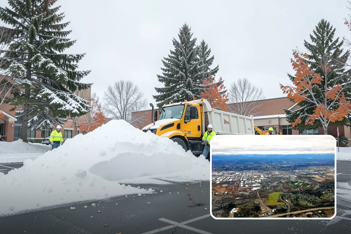 Heavy Snowfall Removal in Kent, King County, WA - Equipment matched to dense, wet regional snow