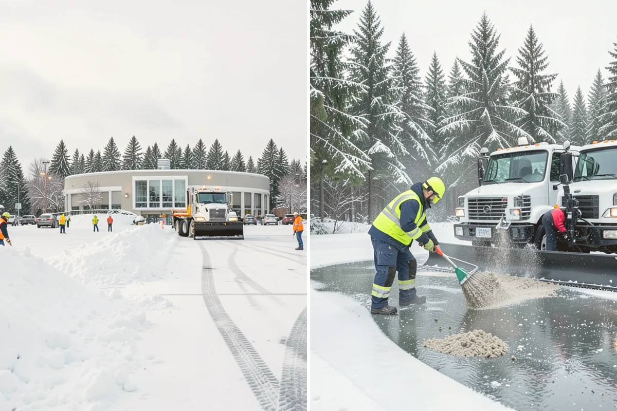 Heavy Snowfall Removal in Kent, King County, WA - Deploy plows and heavy equipment sized to the snowfall