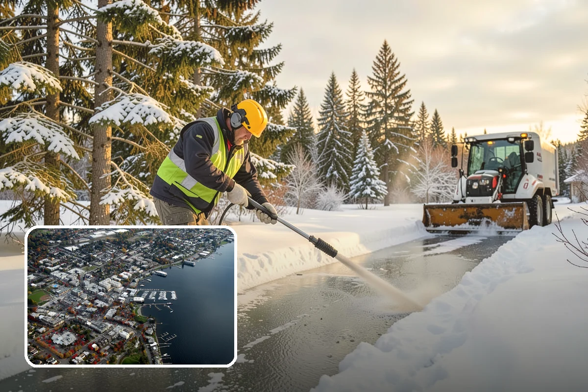 Heavy Snowfall Removal in Kirkland, King County, WA - Equipment matched to dense, wet regional snow