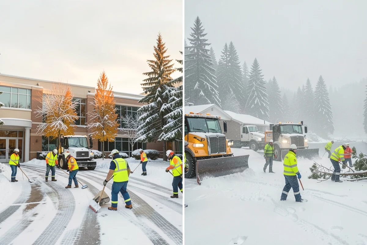 Heavy Snowfall Removal in Kirkland, King County, WA - Deploy plows and heavy equipment sized to the snowfall