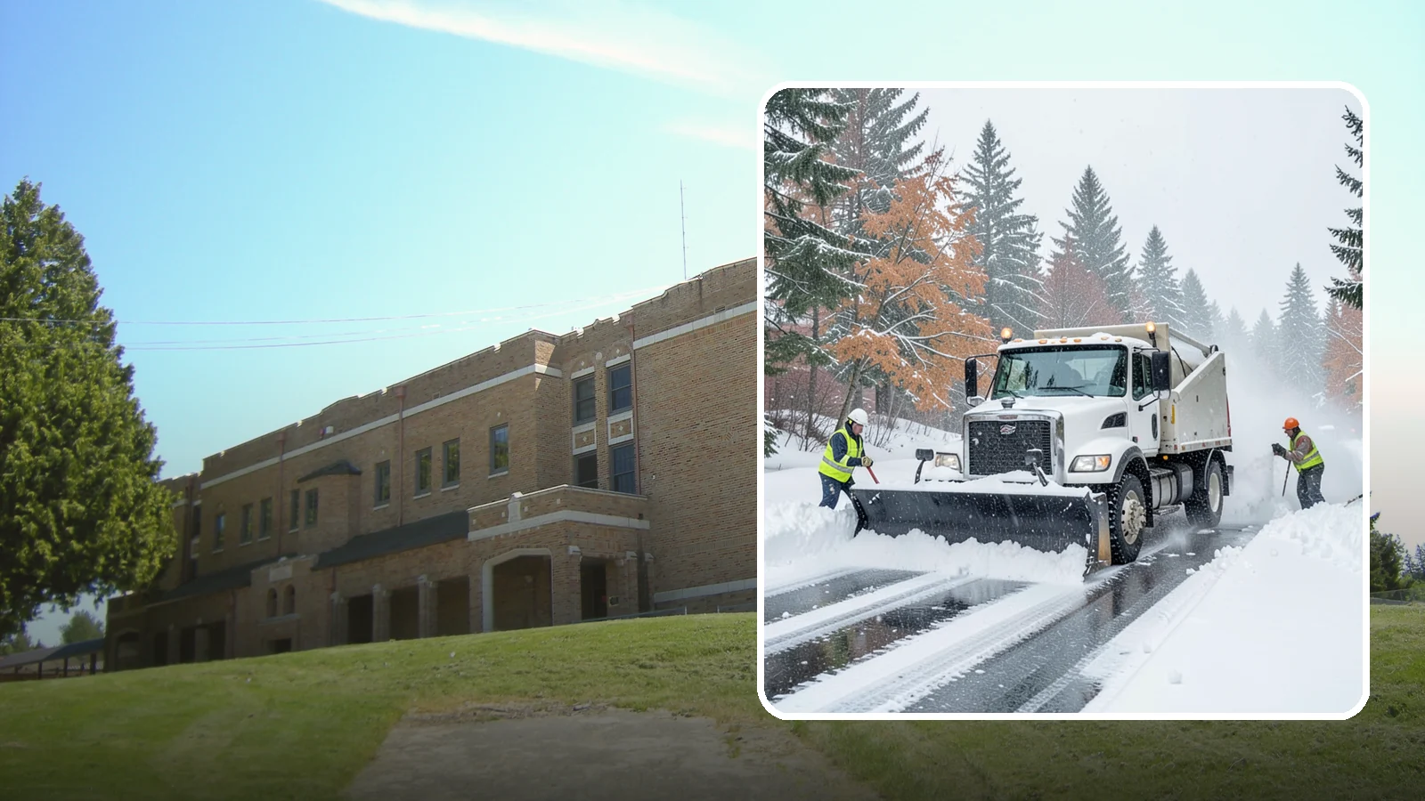 Heavy Snowfall Removal in Maple Valley, King County, WA - When a heavy, wet Cascade snowfall piles up fast, our equipment handles the load your shovel cannot.
