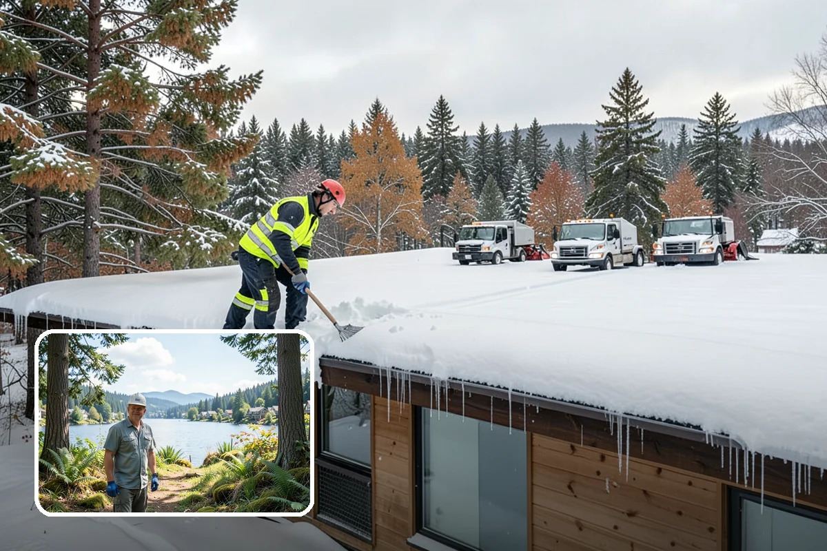Heavy Snowfall Removal in Milton, King County, WA - Equipment matched to dense, wet regional snow