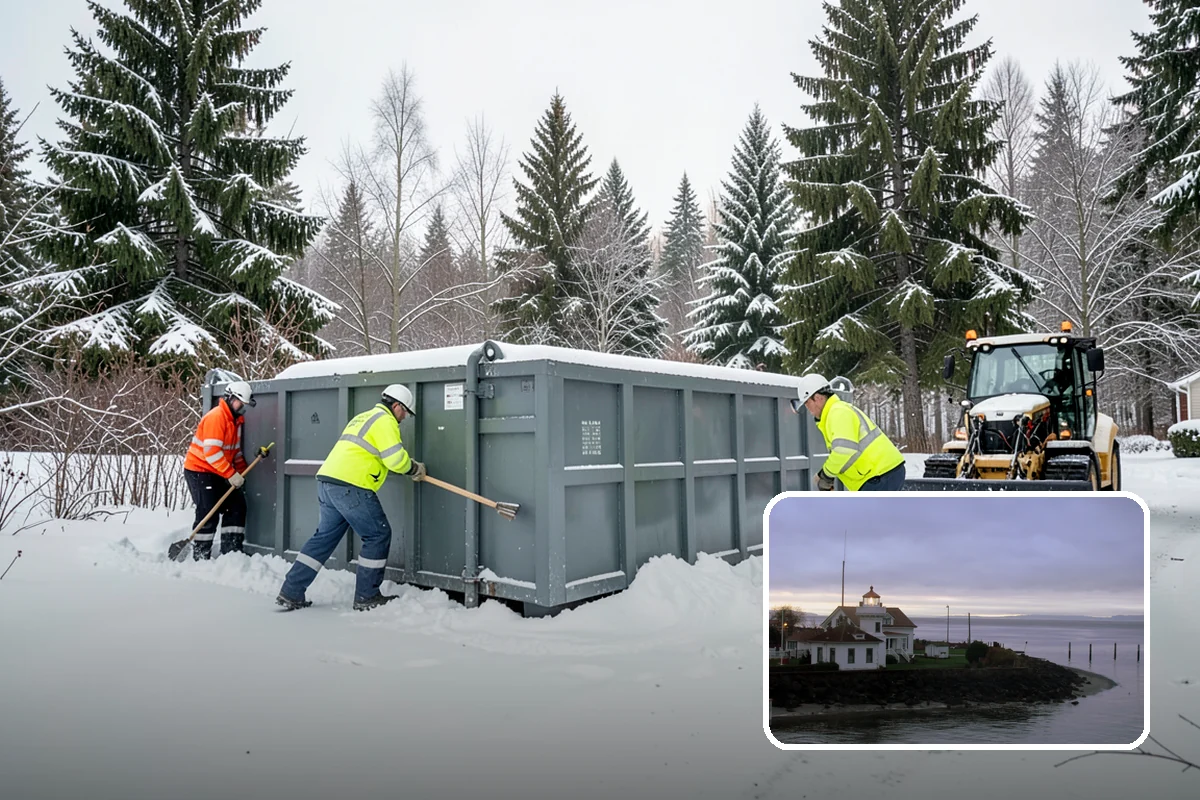 Heavy Snowfall Removal in Mukilteo, Snohomish County, WA - Equipment matched to dense, wet regional snow