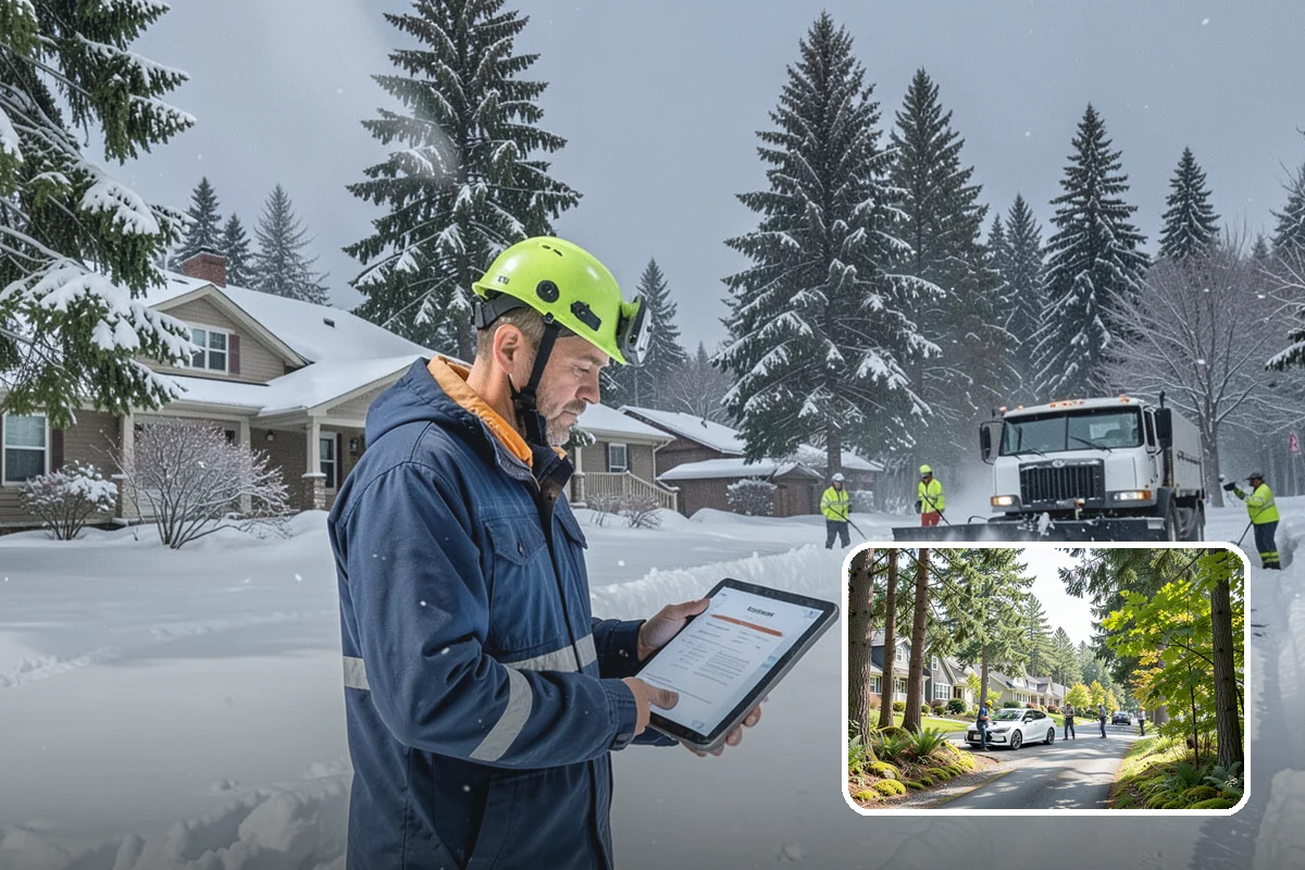 Heavy Snowfall Removal in Normandy Park, King County, WA - Equipment matched to dense, wet regional snow