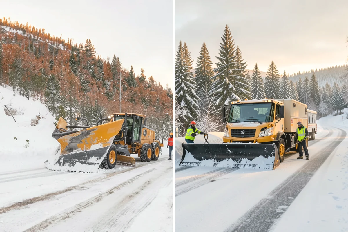 Heavy Snowfall Removal in North Bend, King County, WA - Deploy plows and heavy equipment sized to the snowfall