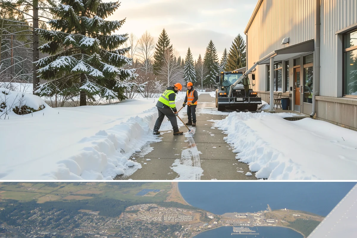Heavy Snowfall Removal in Oak Harbor, Island County, WA - The heaviest lowland snowfalls typically arrive with cold systems in January and February.