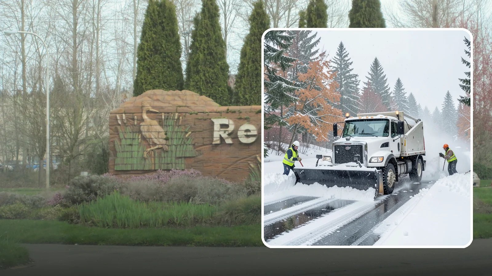 Heavy Snowfall Removal in Renton, King County, WA - When a heavy, wet Cascade snowfall piles up fast, our equipment handles the load your shovel cannot.