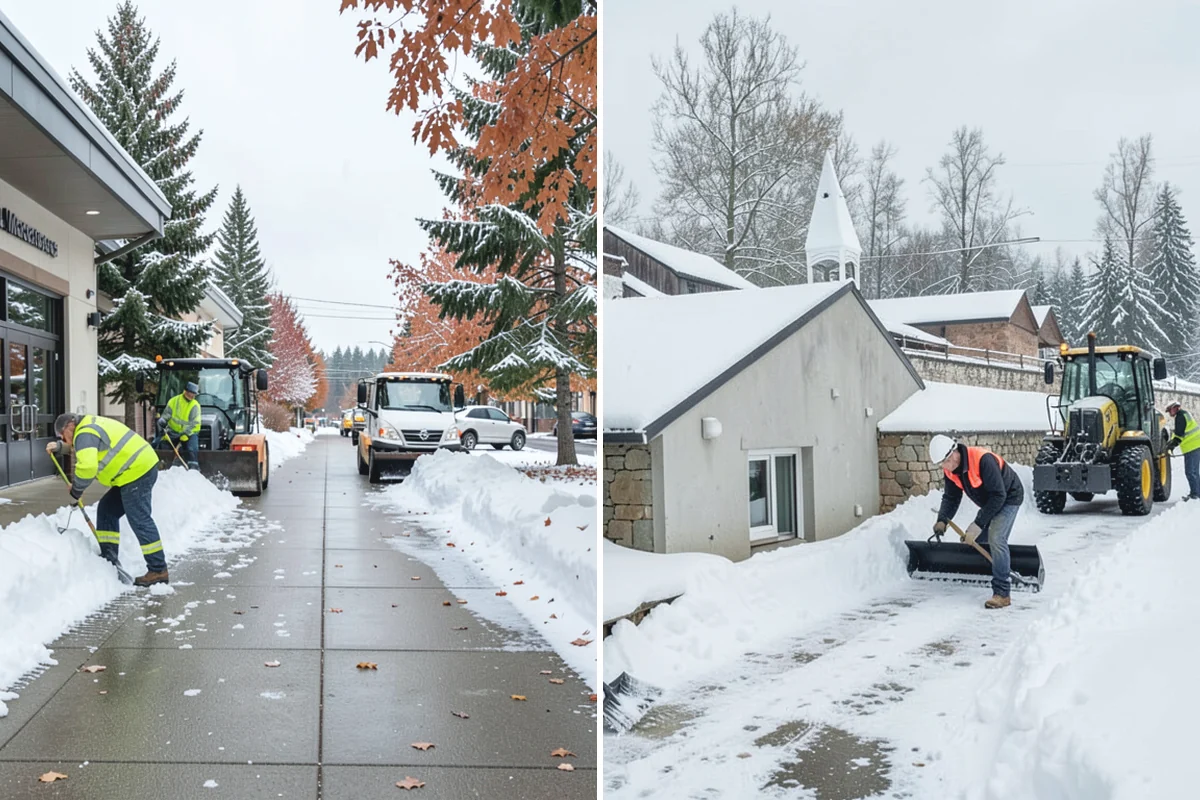 Heavy Snowfall Removal in Renton, King County, WA - Deploy plows and heavy equipment sized to the snowfall
