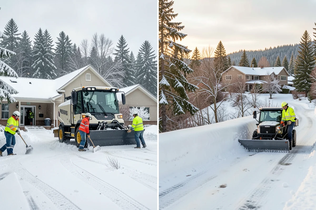 Heavy Snowfall Removal in SeaTac, King County, WA - Deploy plows and heavy equipment sized to the snowfall