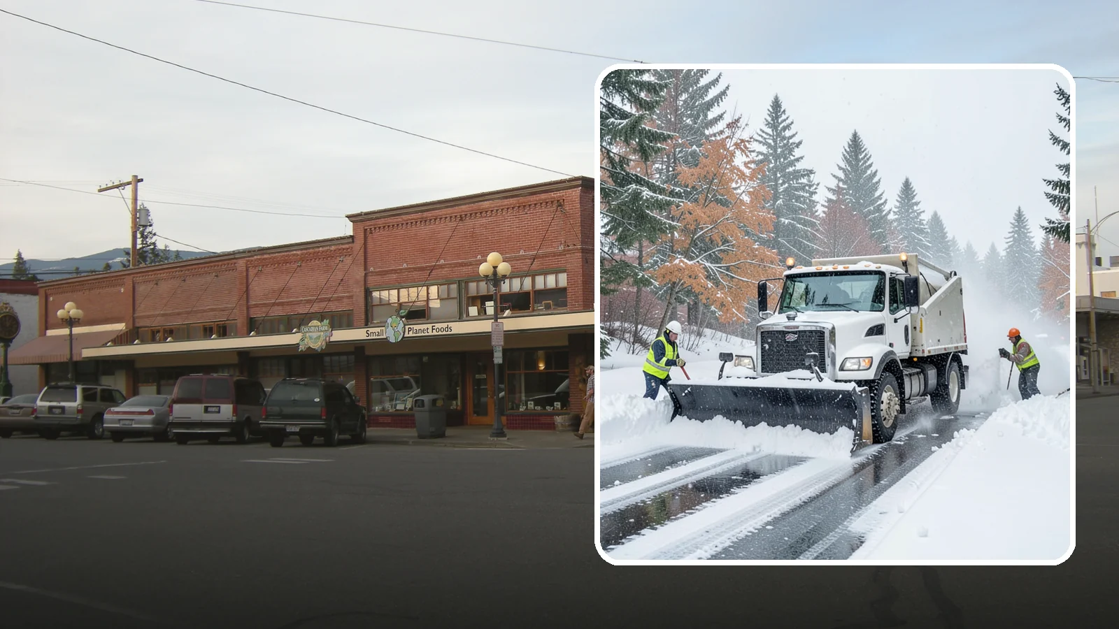 Heavy Snowfall Removal in Sedro-Woolley, Skagit County, WA - When a heavy, wet Cascade snowfall piles up fast, our equipment handles the load your shovel cannot.