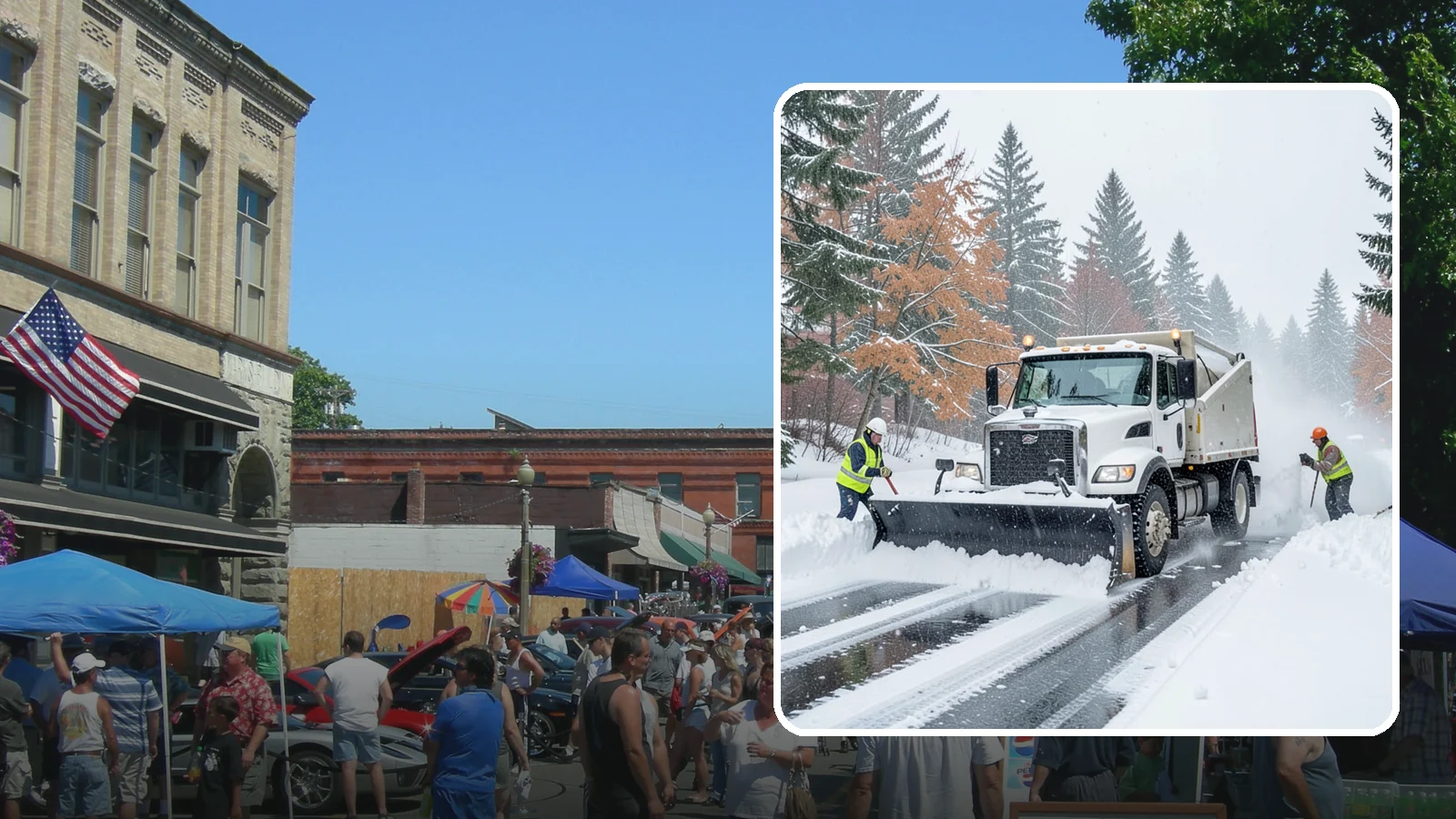 Heavy Snowfall Removal in Snohomish, Snohomish County, WA - When a heavy, wet Cascade snowfall piles up fast, our equipment handles the load your shovel cannot.