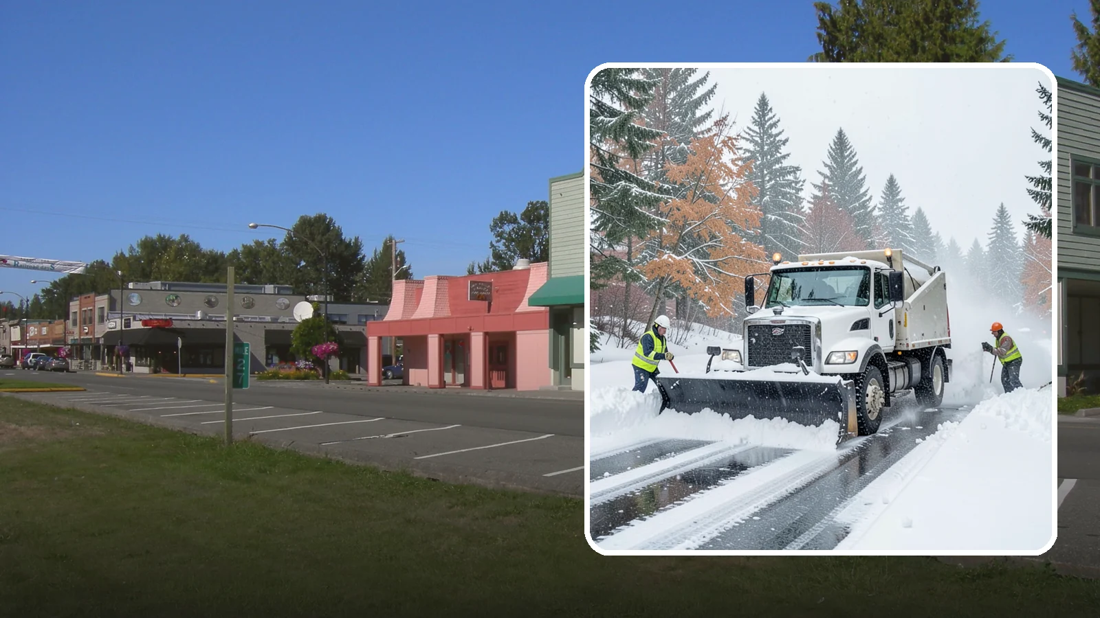 Heavy Snowfall Removal in Snoqualmie, King County, WA - When a heavy, wet Cascade snowfall piles up fast, our equipment handles the load your shovel cannot.