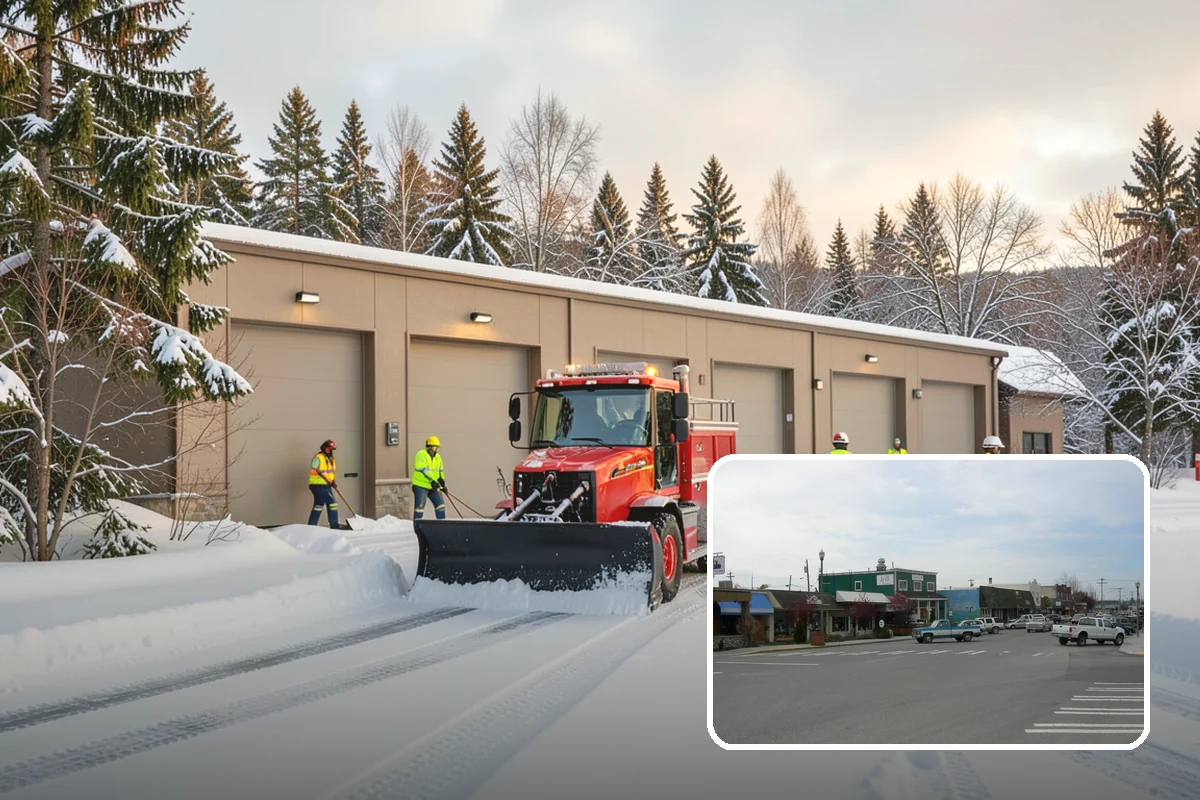 Heavy Snowfall Removal in Stanwood, Snohomish County, WA - Equipment matched to dense, wet regional snow