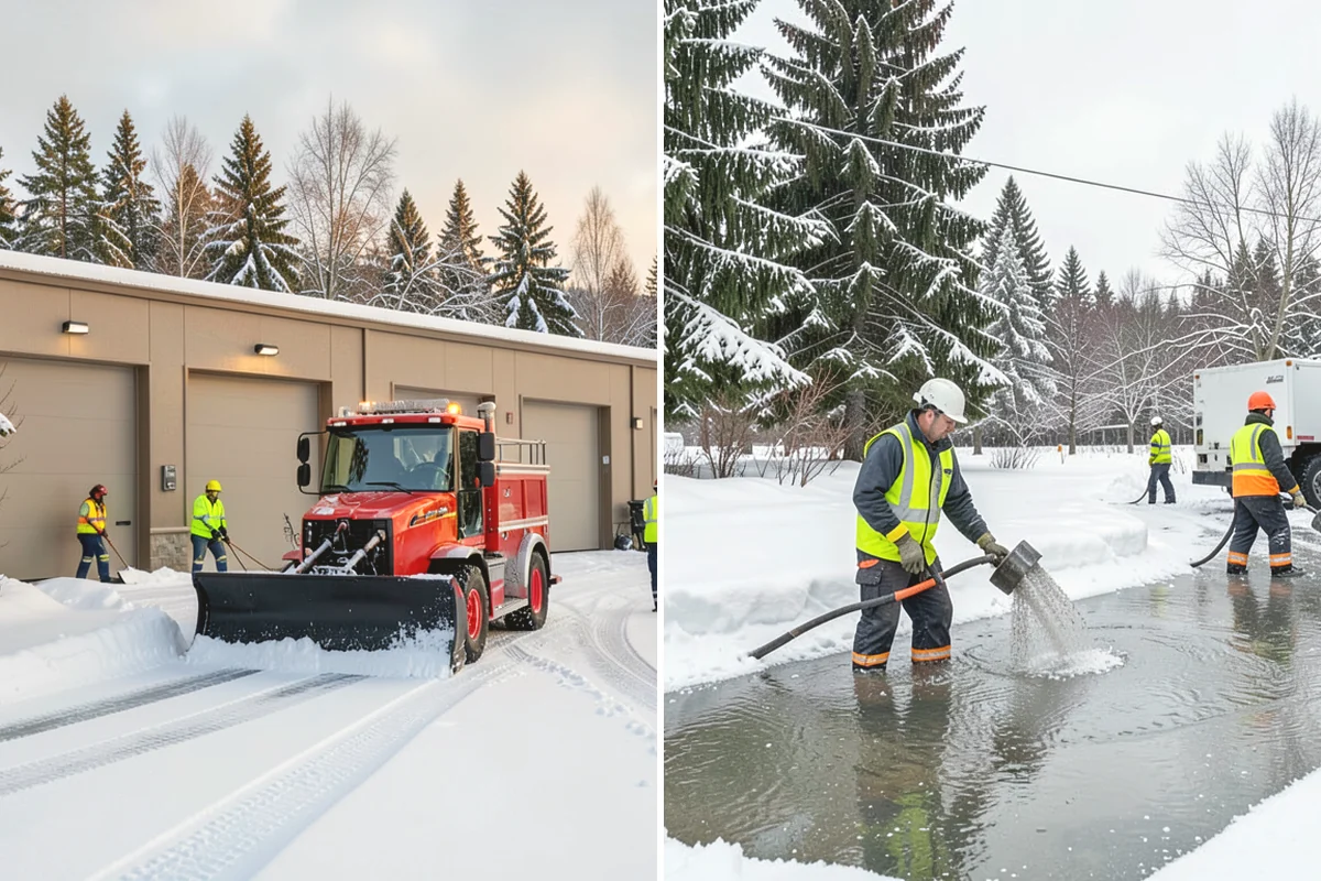 Heavy Snowfall Removal in Steilacoom, Pierce County, WA - Deploy plows and heavy equipment sized to the snowfall