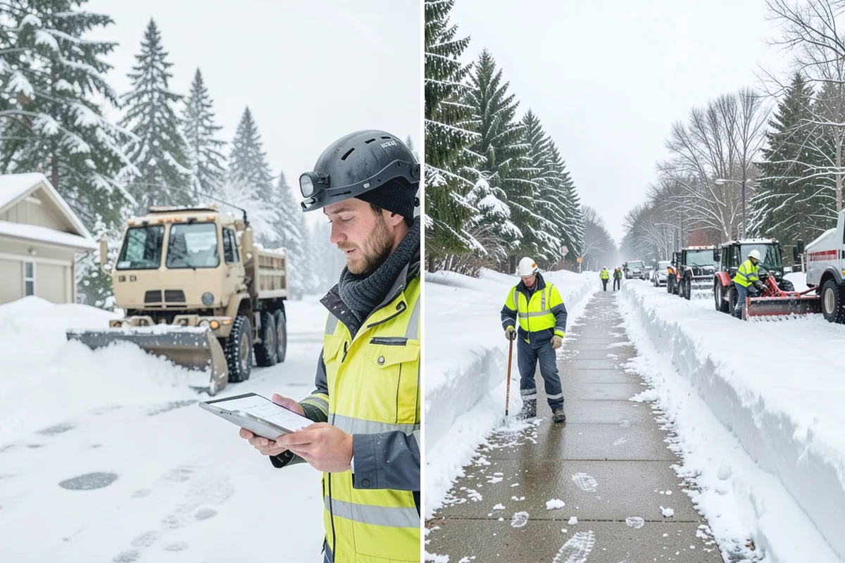 Heavy Snowfall Removal in Sumner, Pierce County, WA - Deploy plows and heavy equipment sized to the snowfall