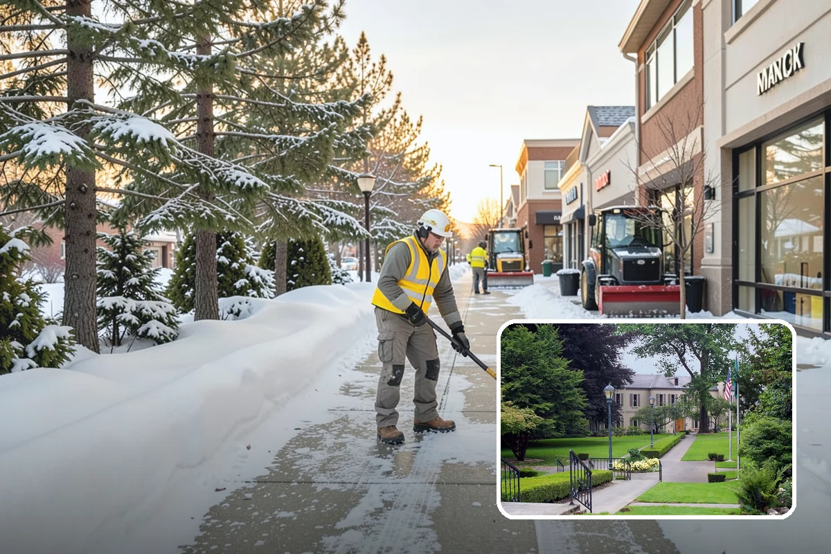 Heavy Snowfall Removal in Woodinville, King County, WA - Equipment matched to dense, wet regional snow