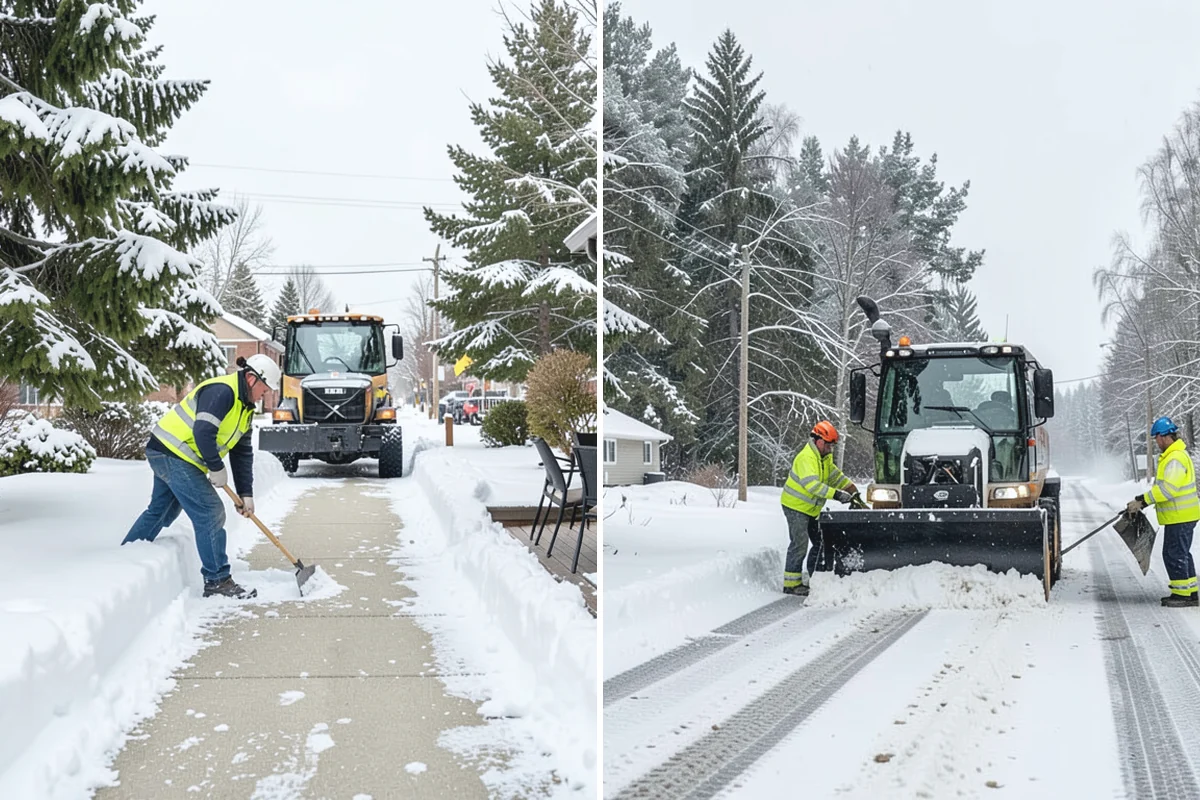 Heavy Snowfall Removal in Woodinville, King County, WA - Deploy plows and heavy equipment sized to the snowfall