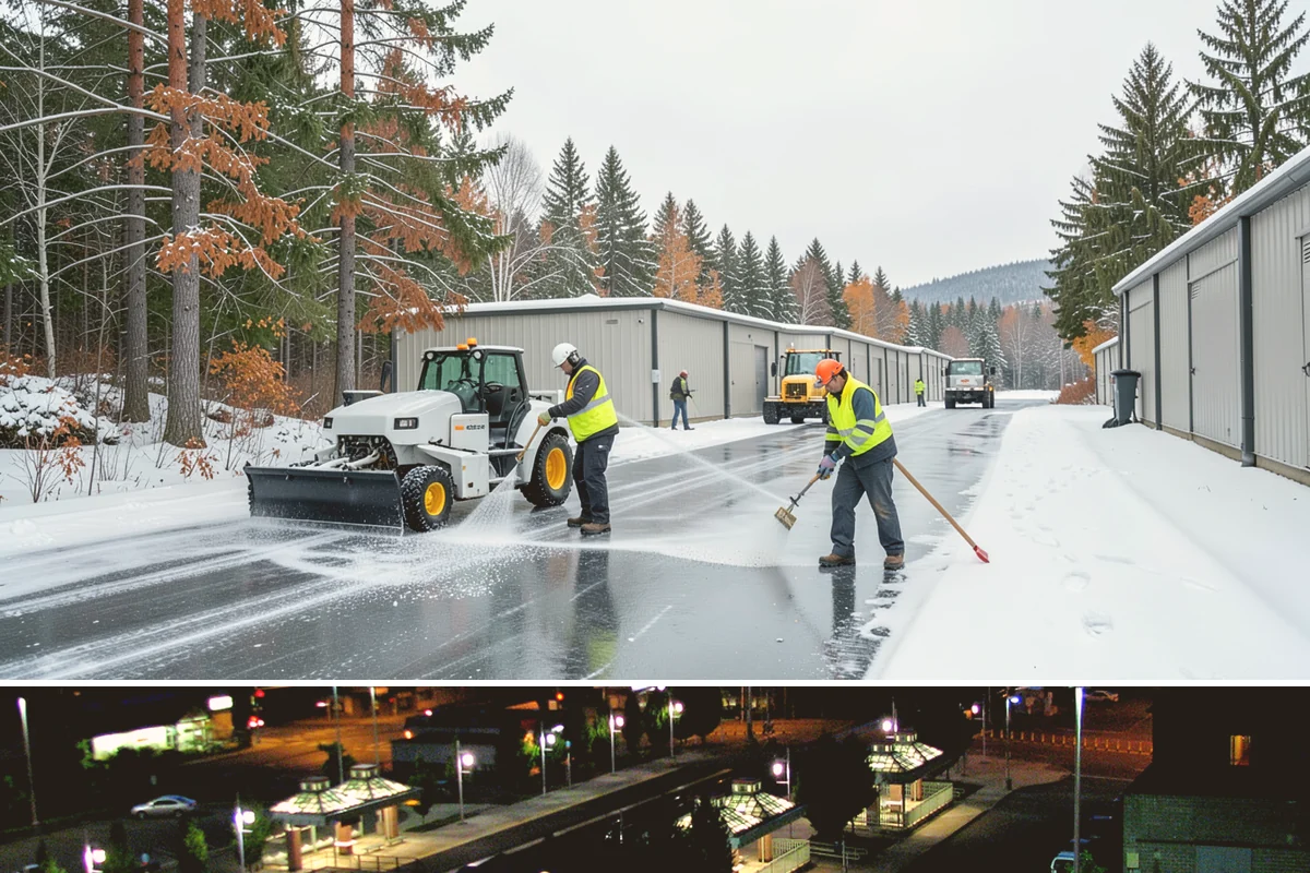 HOA Deicing in Auburn, King County, WA - Ice control aligns with the December-through-February core season, with added visits during prolonged outflow-driven freezes...